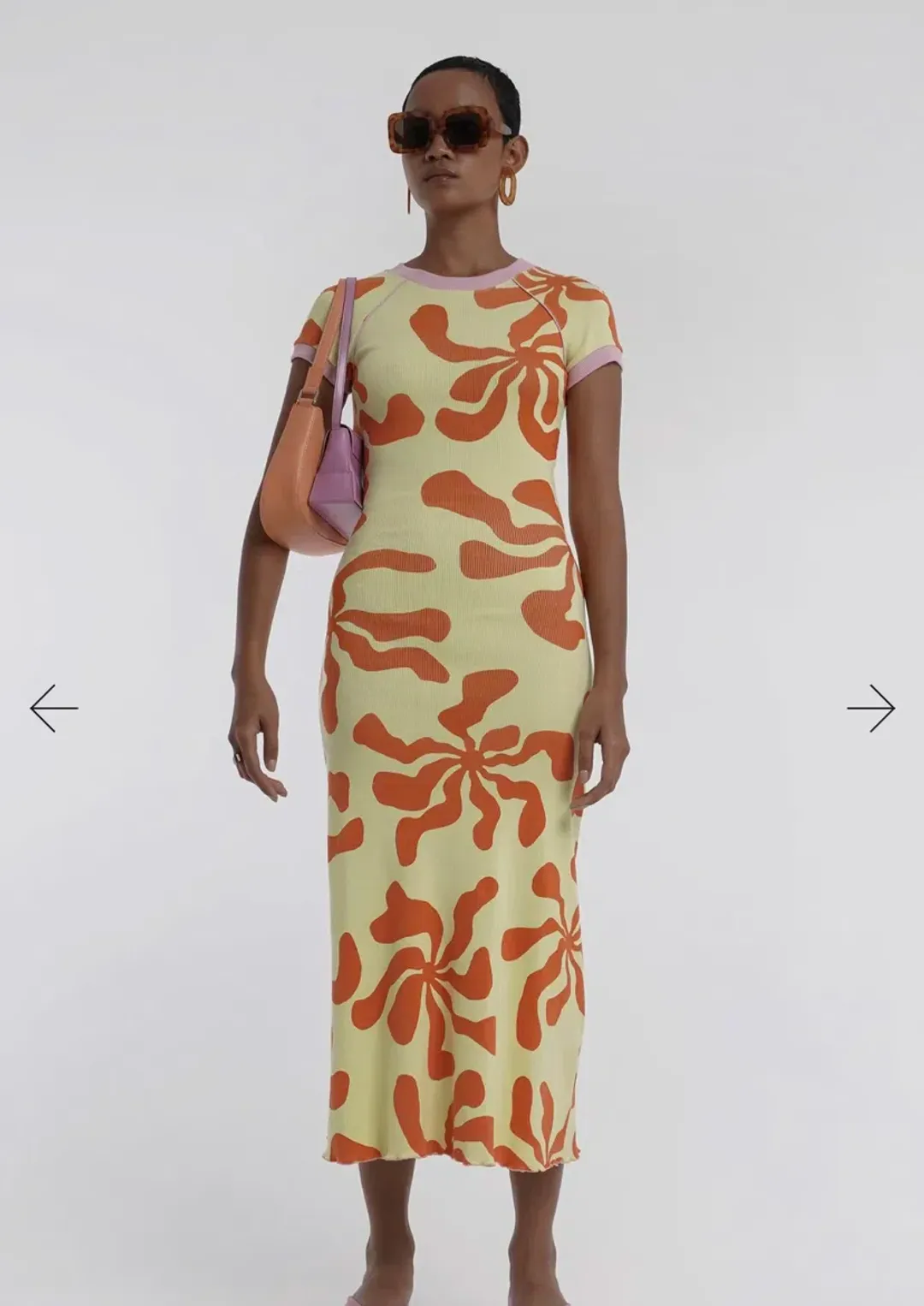 Arthur Apparel Hole Dress Tequila Sunrise Size 8 for rent on The Volte - main image