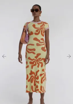 Arthur Apparel Hole Dress Tequila Sunrise Size 8 for rent on The Volte - image 1