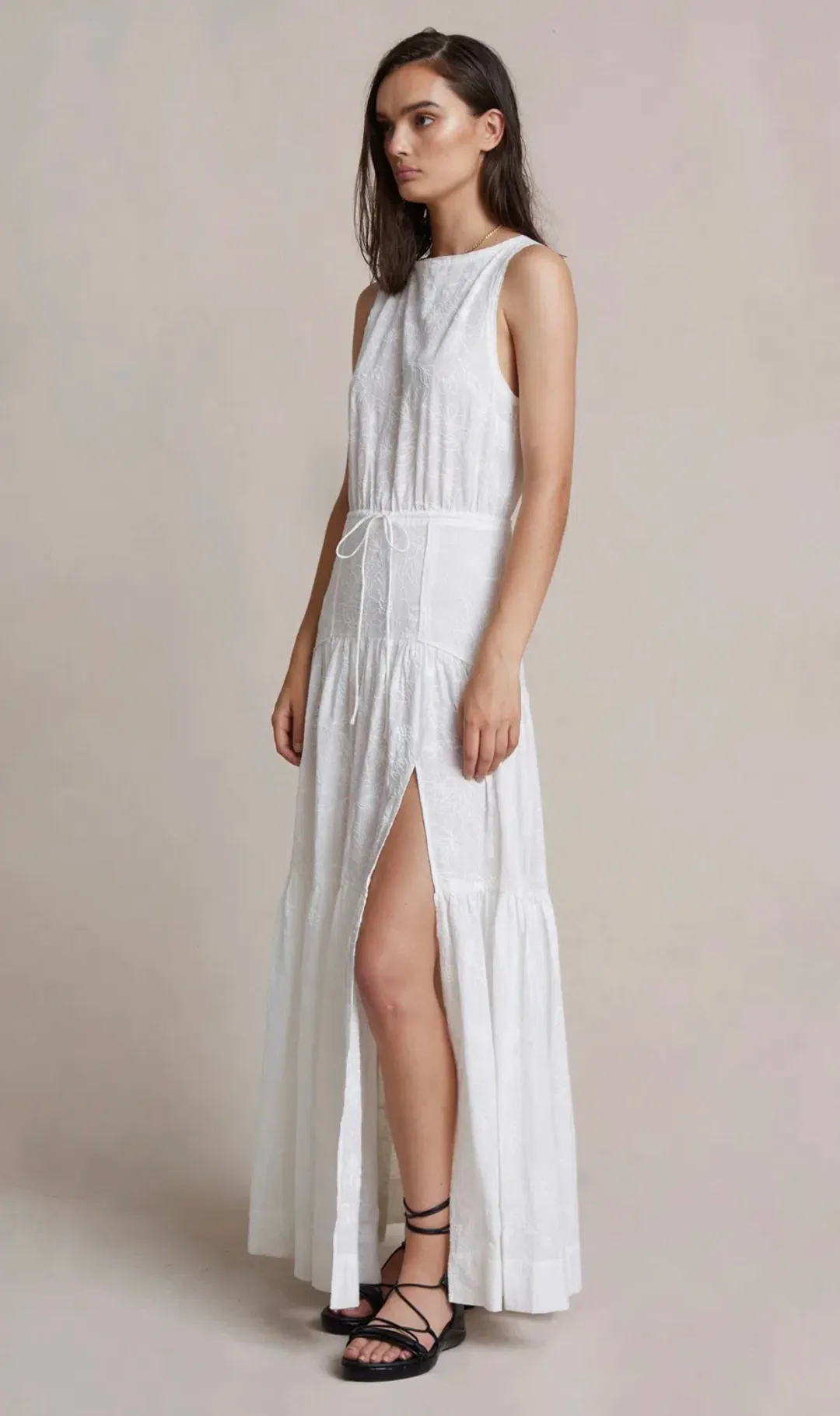 Bec & Bridge Sierra Maxi Dress Ivory Size 10 for rent on The Volte - main image
