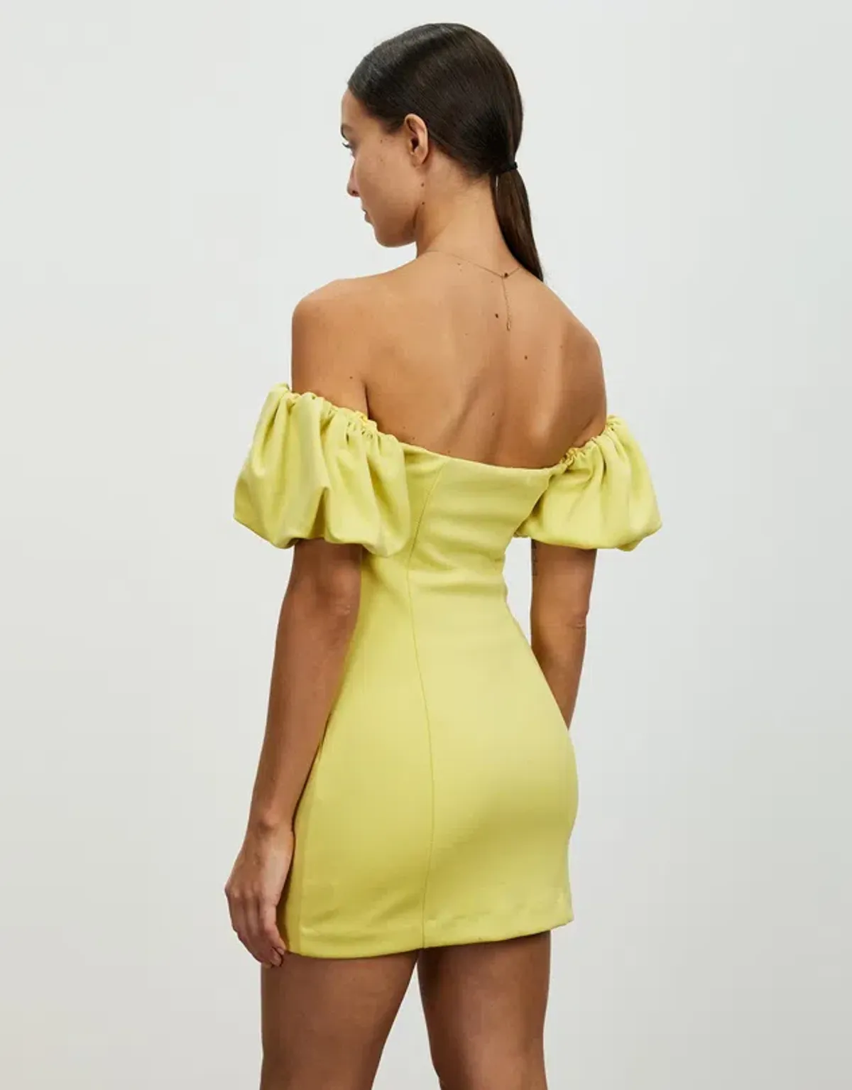 Lover Nicoletta Mini Dress Lemon Meringue Size 12 - Image 3