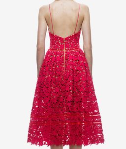 Self Portrait Red Lace Azalea Dress size 8 for rent on The Volte - image 2