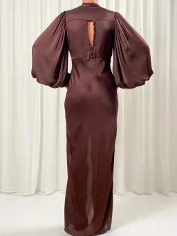 Birgitte Herskind Shila Dress Brown Size 8 for rent on The Volte - image 2