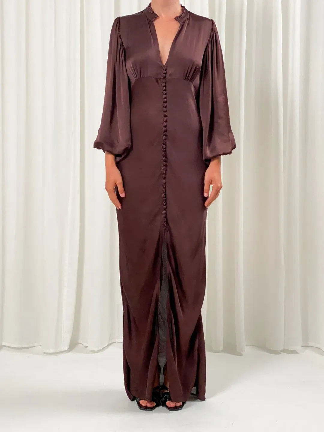 Birgitte Herskind Shila Dress Brown Size 8 for rent on The Volte - main image