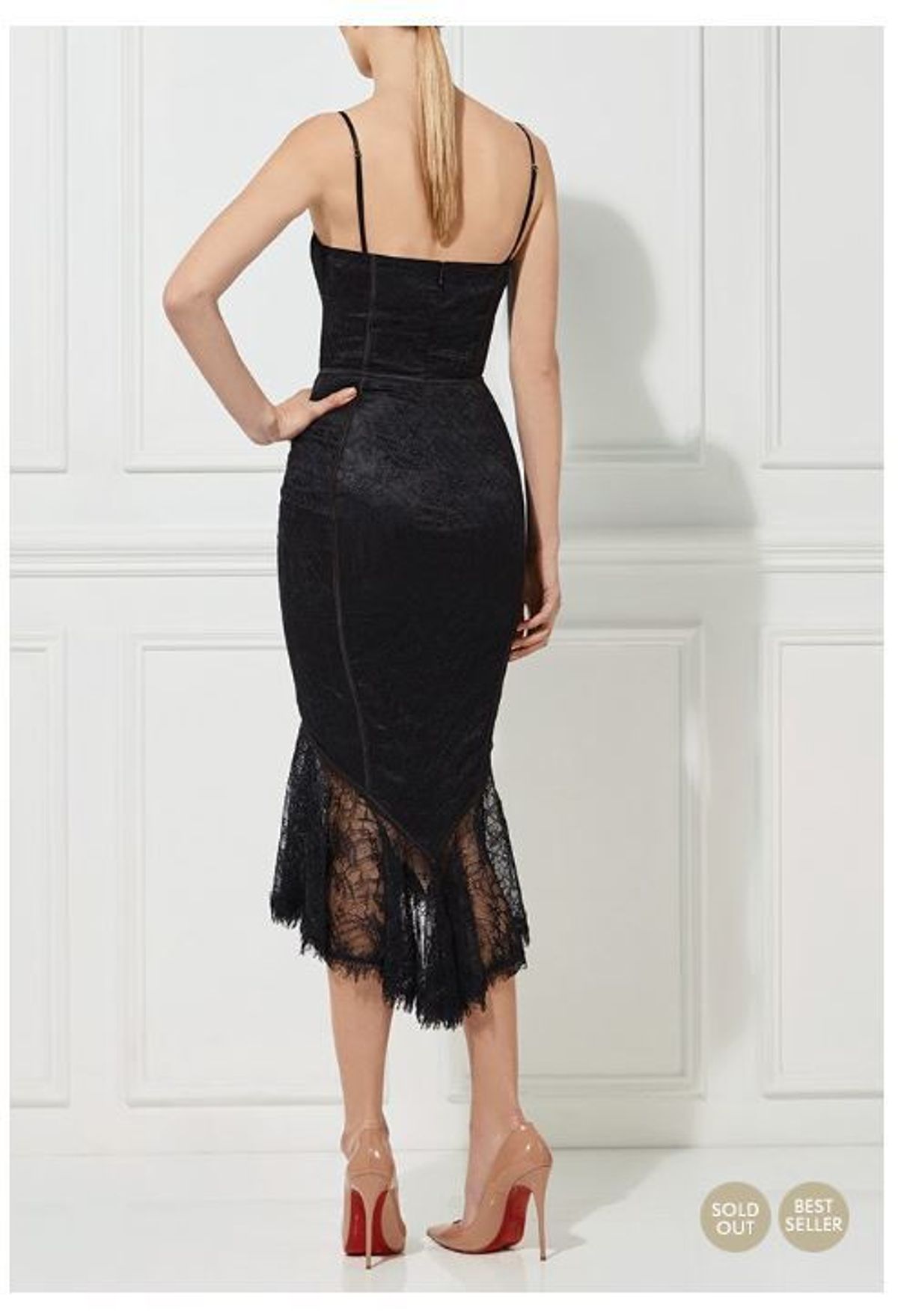 MISHA Darlene Dress Black Size 6/XS - Image 3