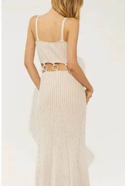 Sovere Emerge Knit Dress in Chai Latte Beige Size 8 for rent on The Volte - image 3