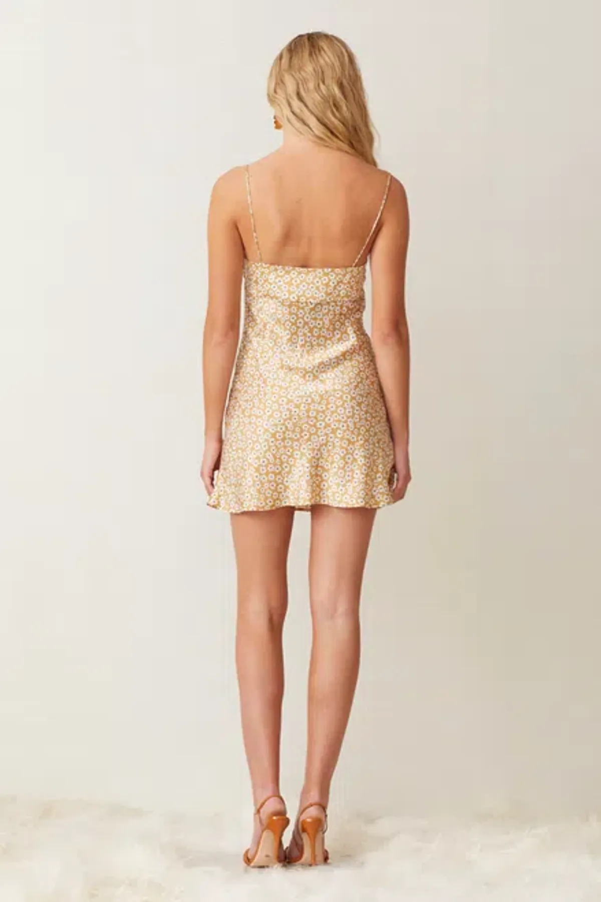 Bec & Bridge Zoe Mini Pleat Silk Dress Floral Size 8 - Image 3