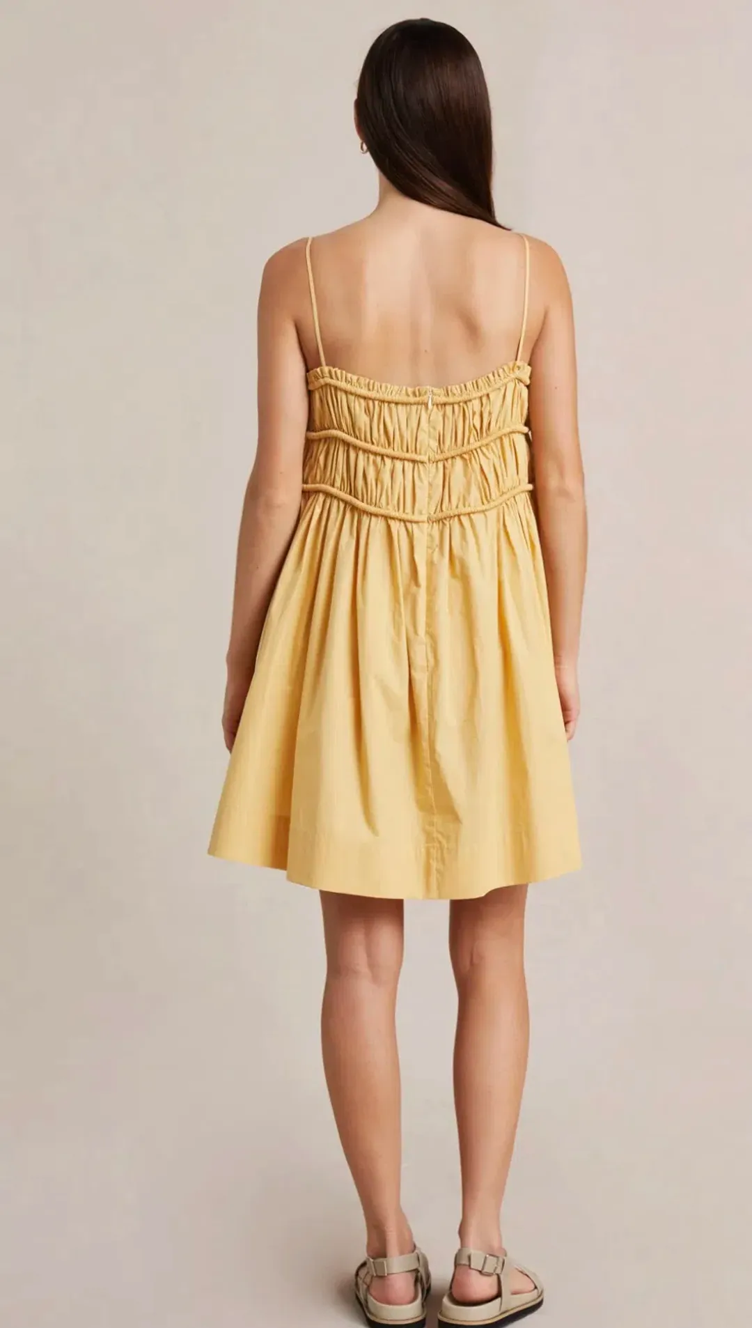 Bec & Bridge Eli Mini Dress Yellow Size 10 for rent on The Volte - main image