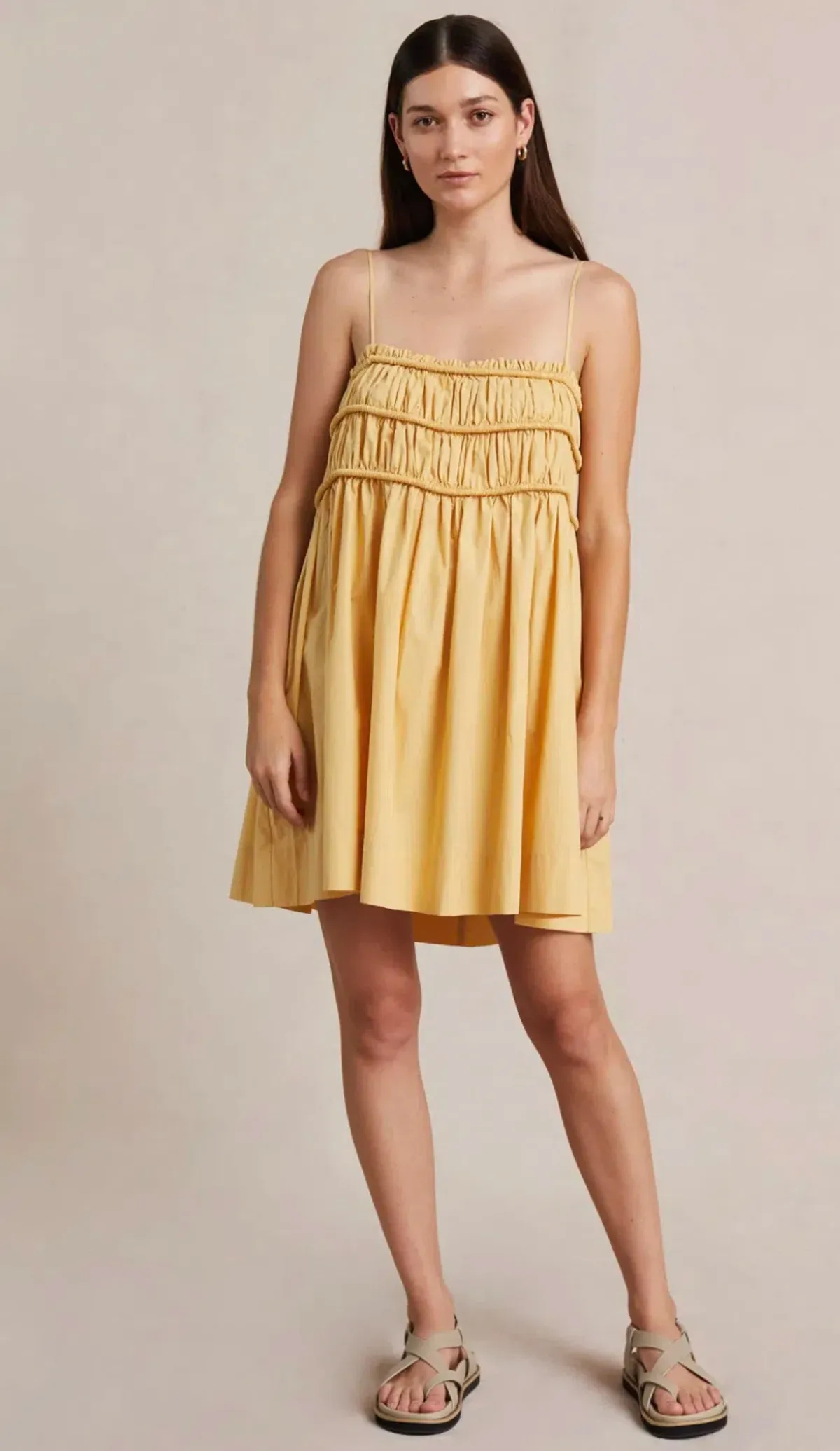 Bec & Bridge Eli Mini Dress Yellow Size 10 for rent on The Volte - main image