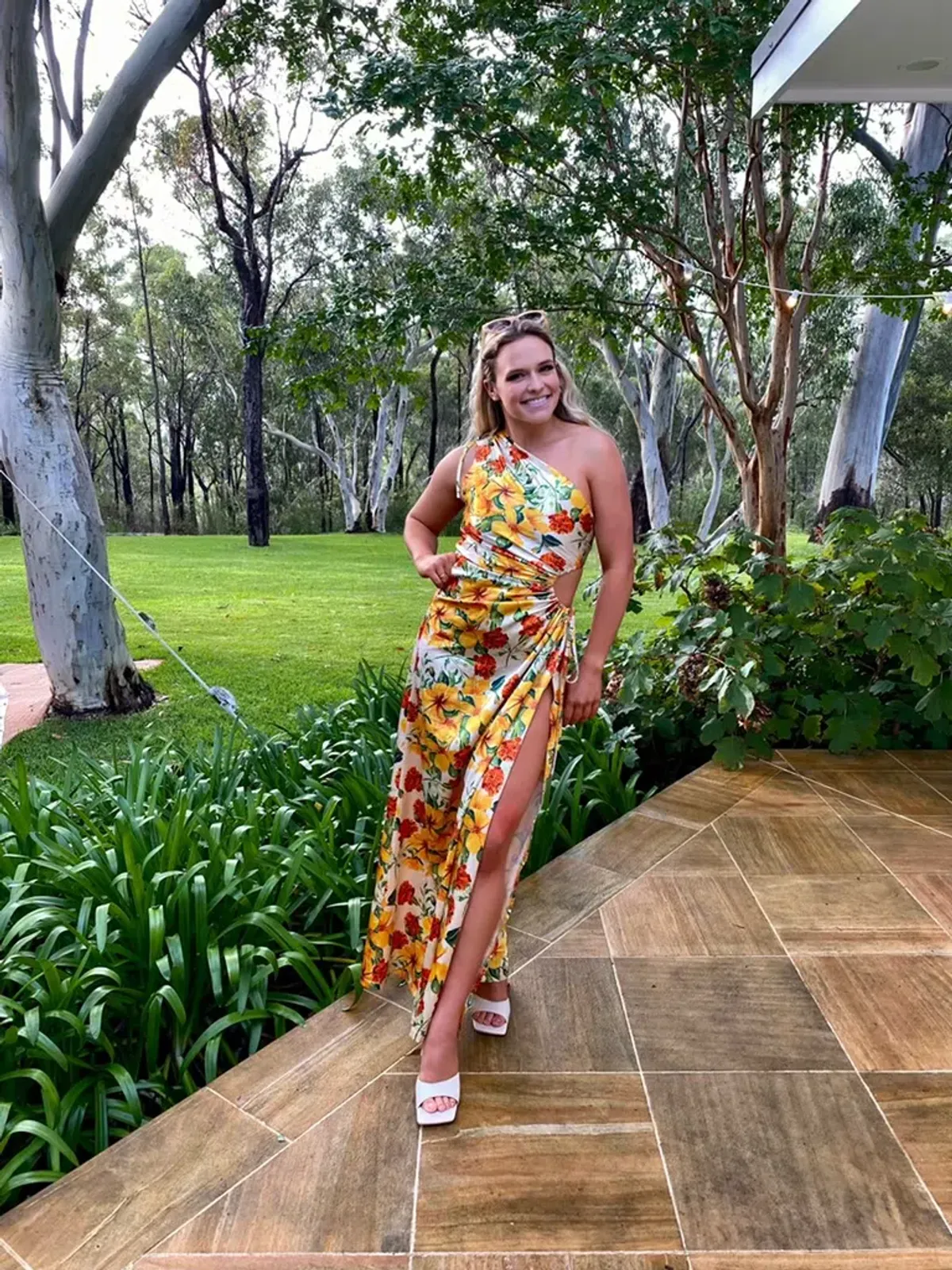 Sonya Moda Nour Maxi Dress Yarden Floral Size 10 - Image 4