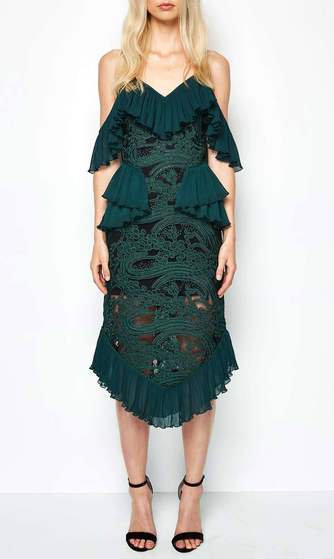 Alice McCall Forest Green She’s Got It Dress size 14 for rent on The Volte - main image