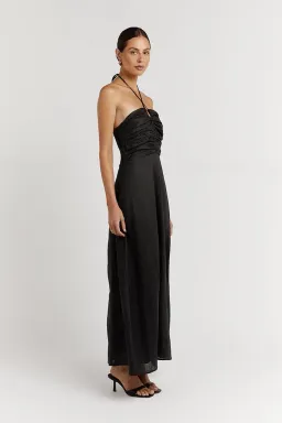 Dissh Flow Halter Midi Dress Black Size 8 for rent on The Volte - image 2