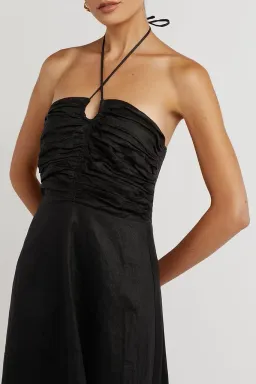 Dissh Flow Halter Midi Dress Black Size 8 for rent on The Volte - image 4