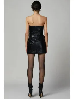 Bec & Bridge Yvette Mini Dress Black Size AU 6 for rent on The Volte - image 4