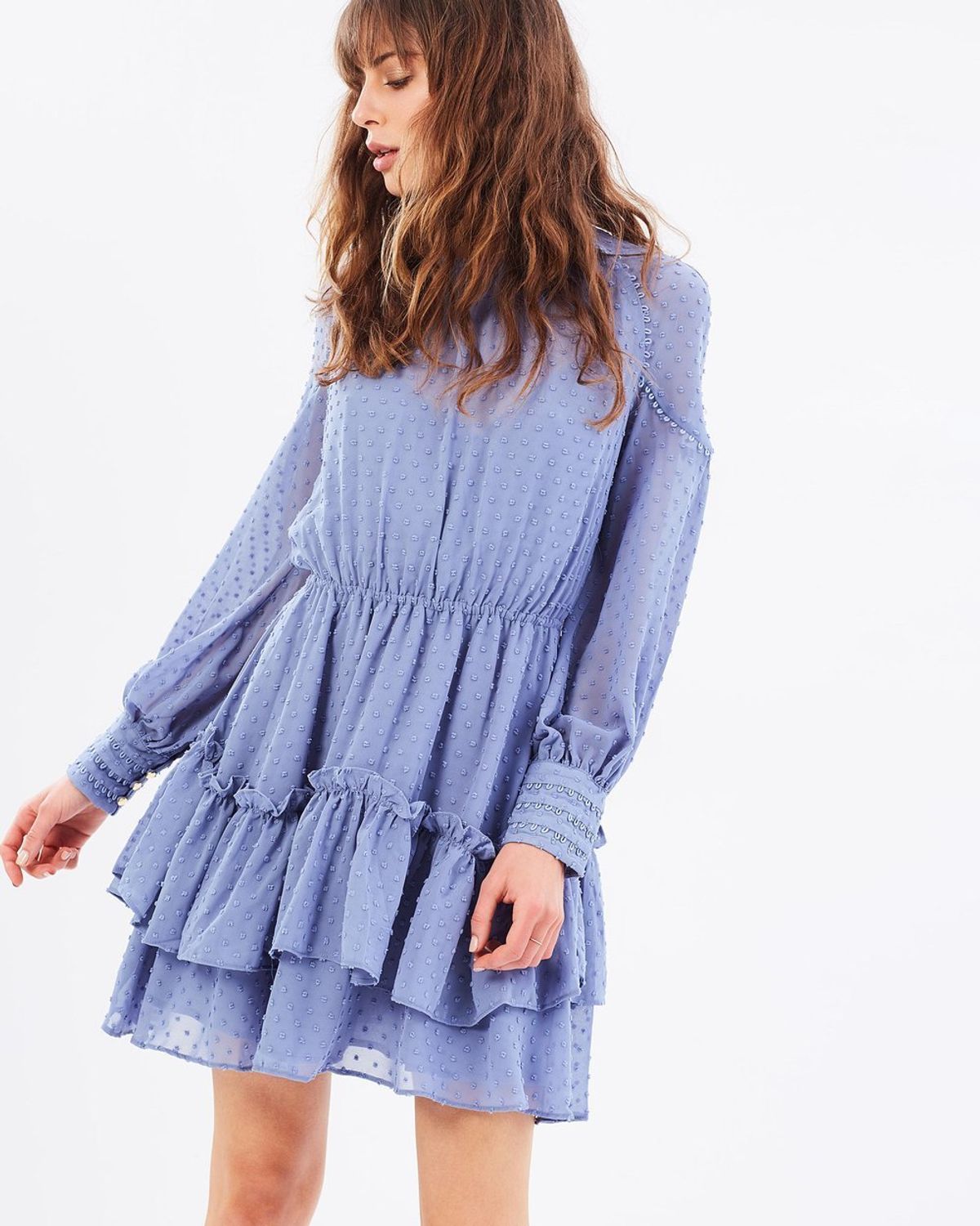 Talulah Sweet Allure Long Sleeve Mini Dress Purple Size 6 - Image 2