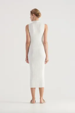 Elka Collective Pillar Knit Dress White Size 10 for rent on The Volte - image 2