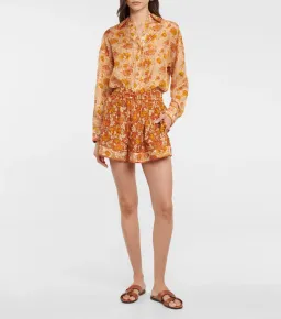 Zimmermann Andie Relaxed Shorts Print Size 0 / AU 8 for rent on The Volte - image 1