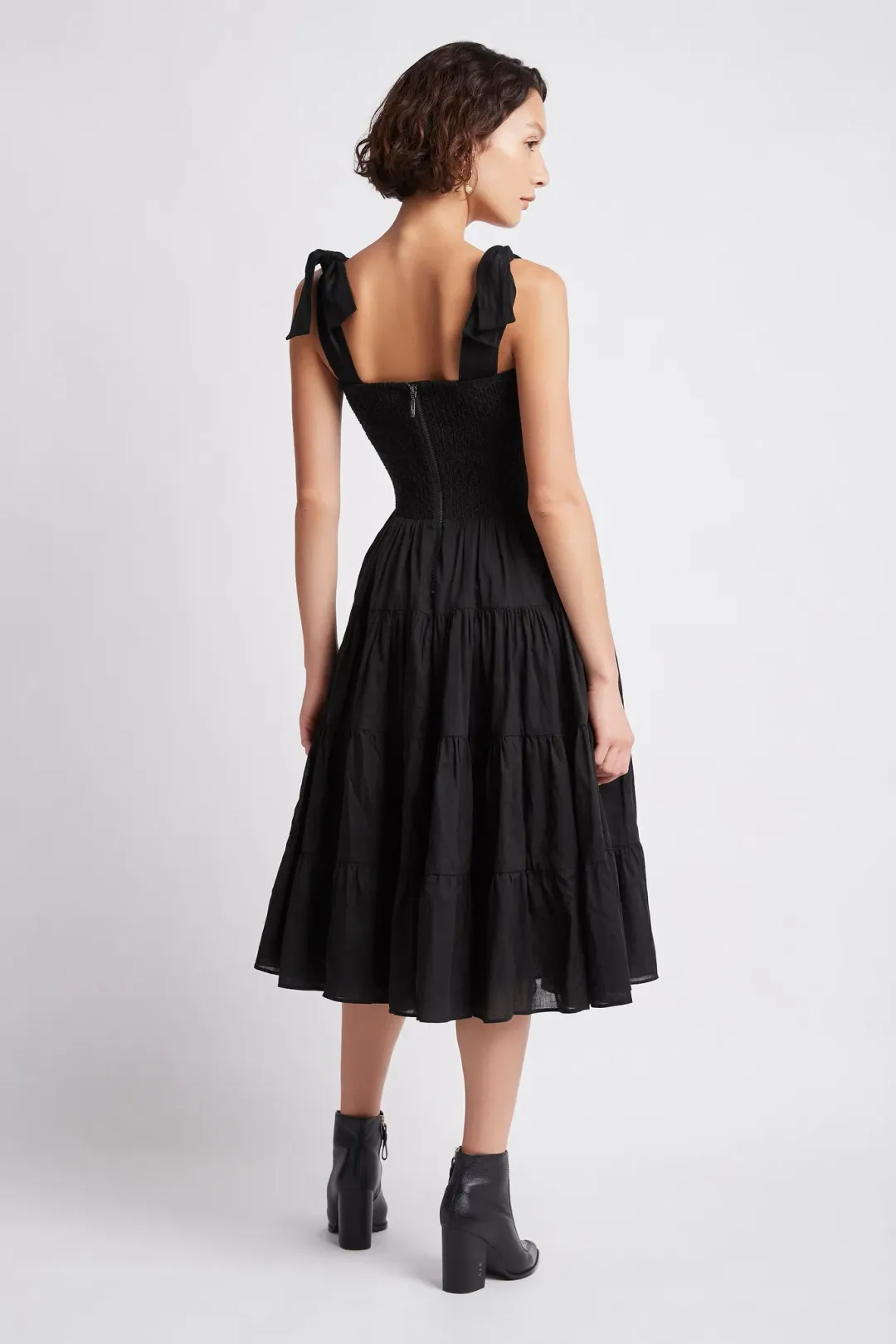 Aje Lagoon Dress Black Size 8 for rent on The Volte - main image
