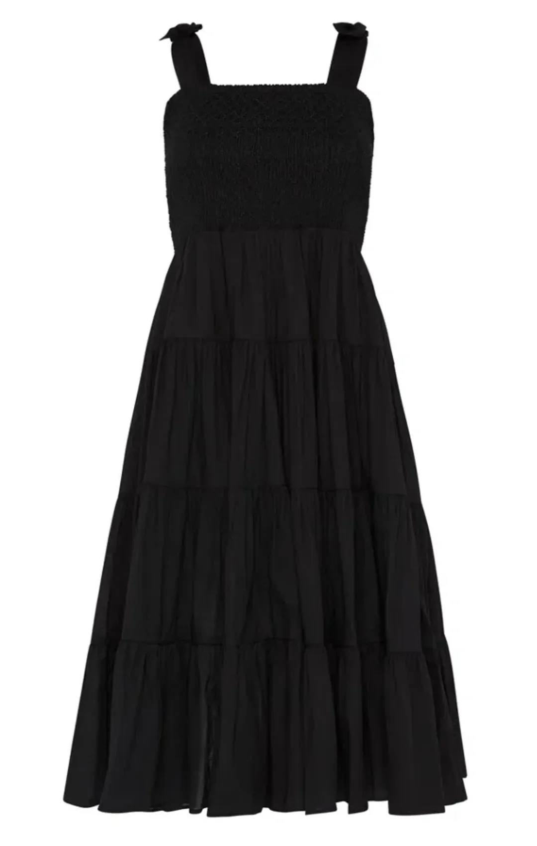 Aje Lagoon Dress Black Size 8 for rent on The Volte - main image