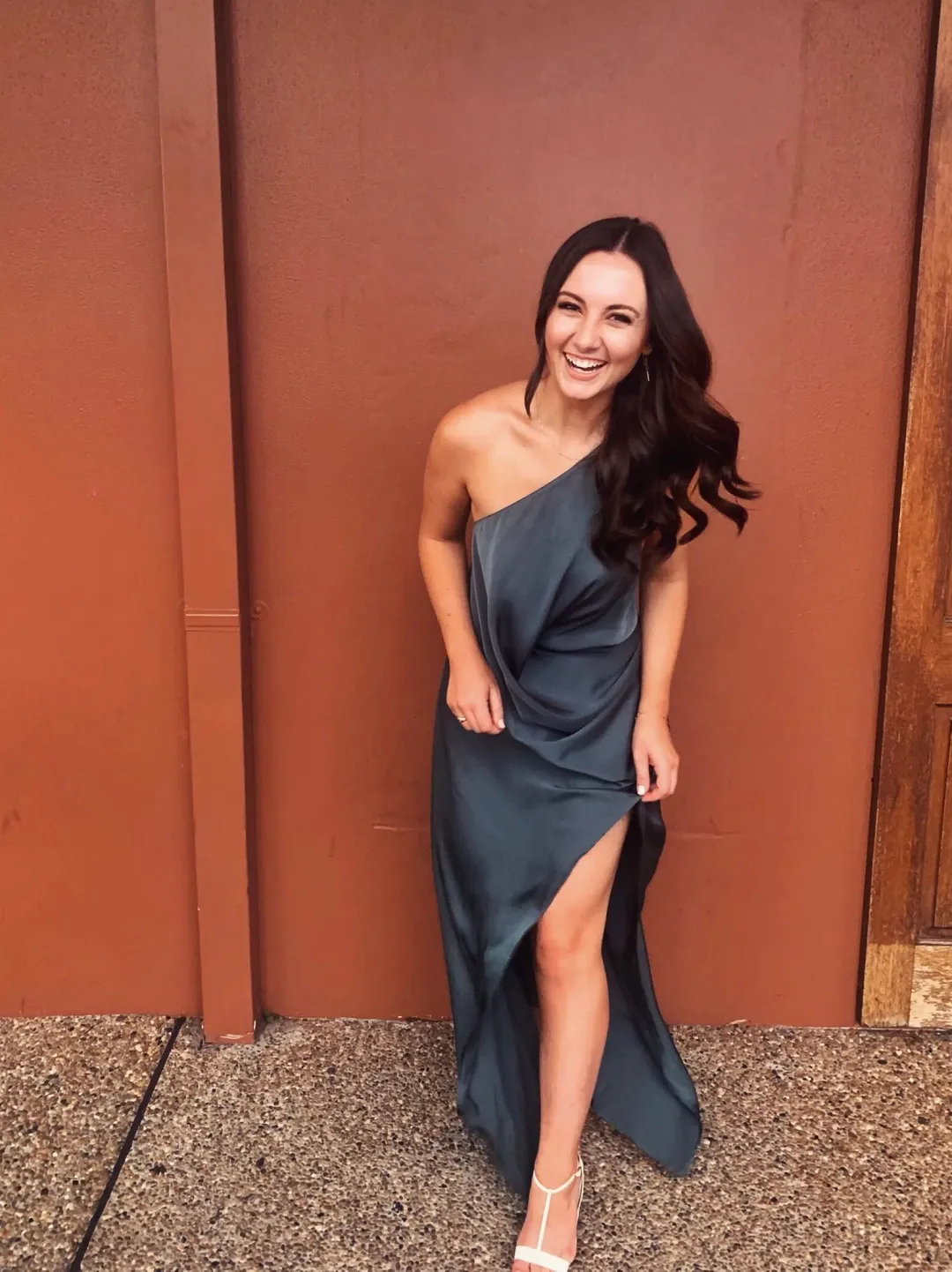 One Fell Swoop Philly Dress Petrol Size 8 for rent on The Volte - main image