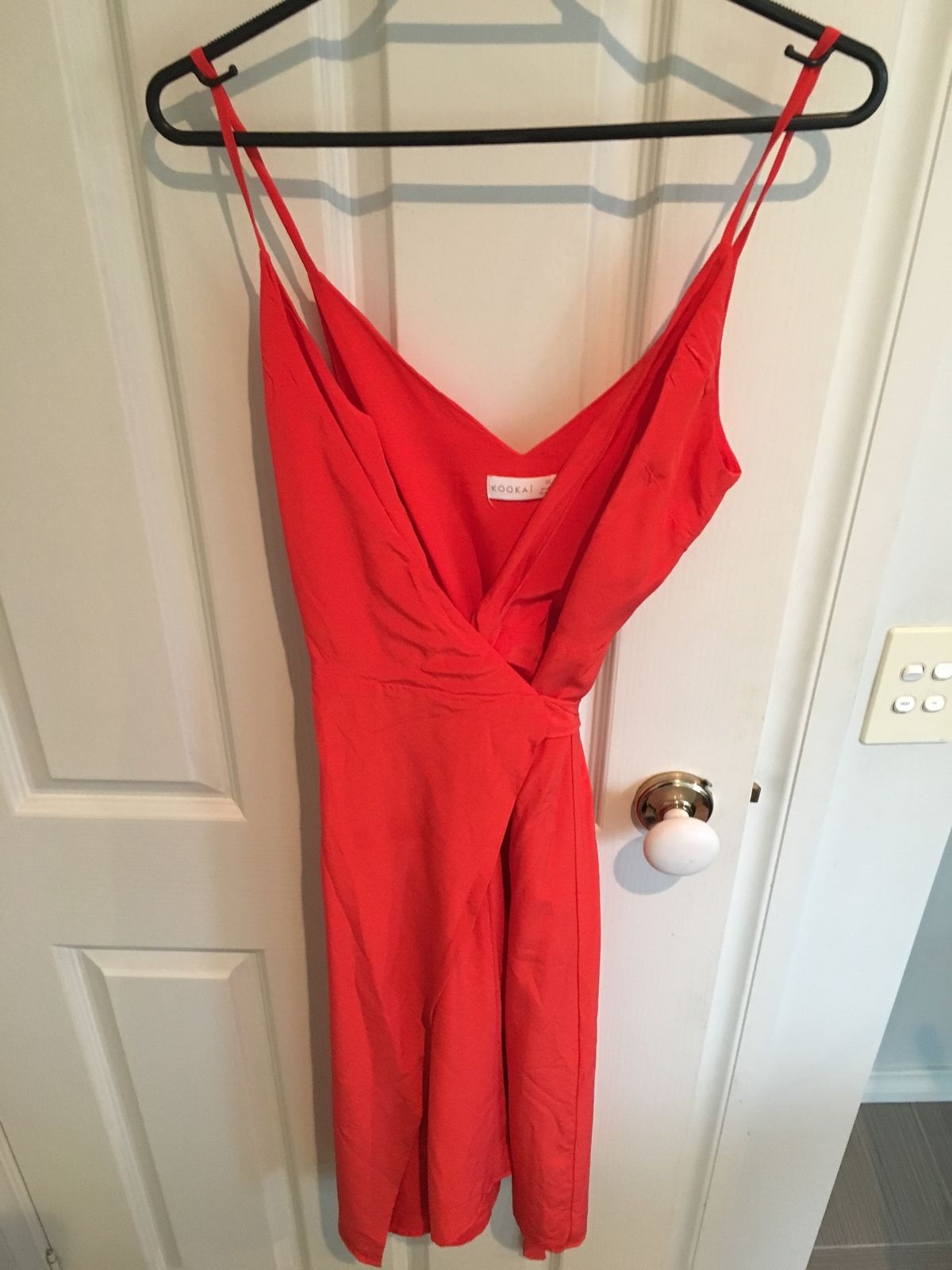 Kookai Wrap Dress - Blood Orange - Image 2