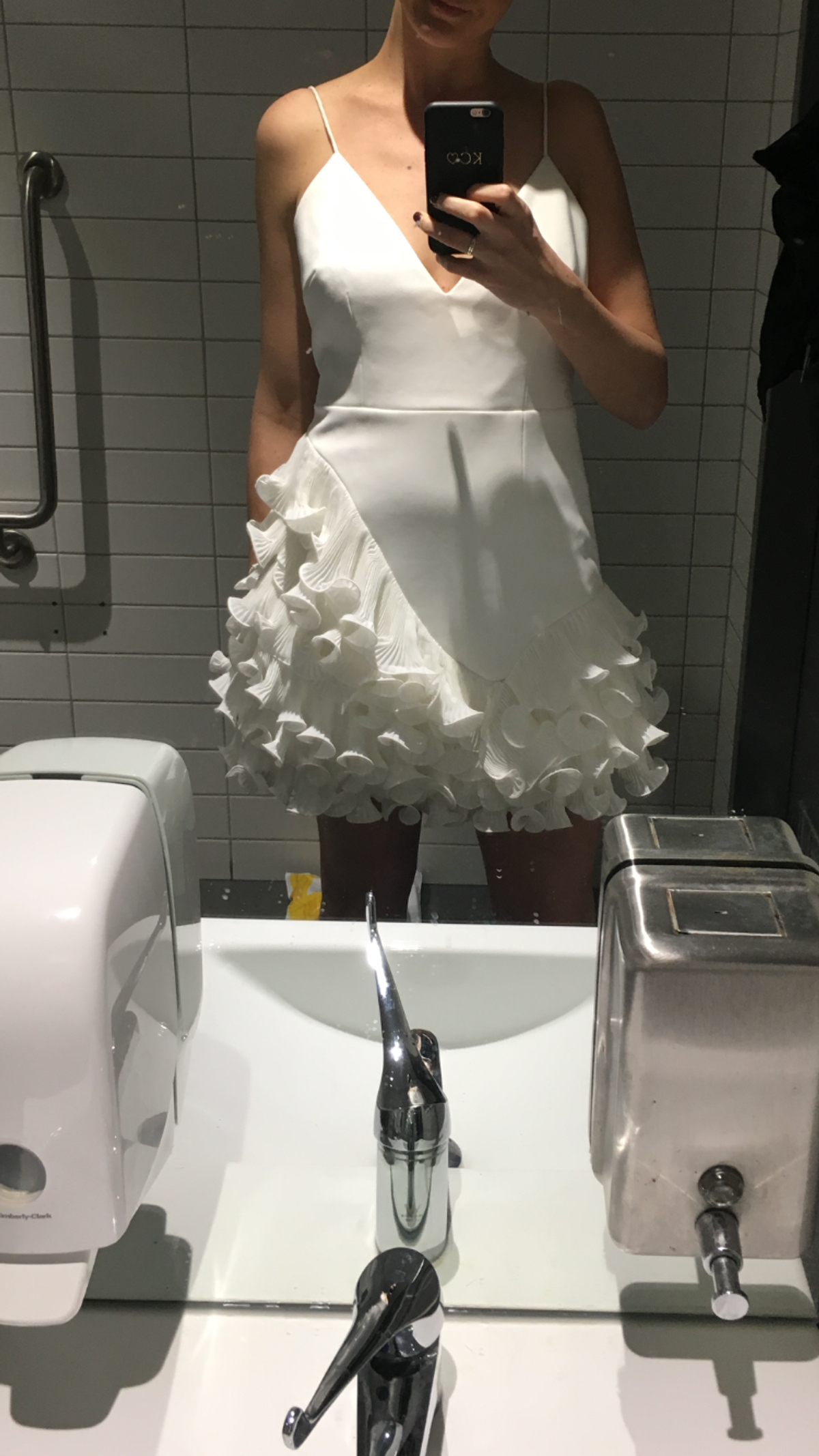 Talulah Golda Ruffle Dress - Ivory - Image 3