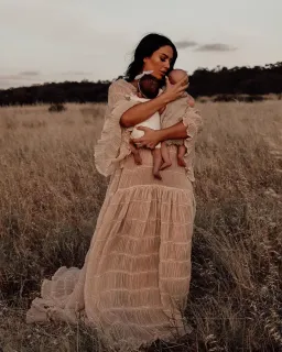 We Are Reclamation Wonderment and Awe Gown Beige One Size Fits Most (Aus 6-16) for rent on The Volte - image 18