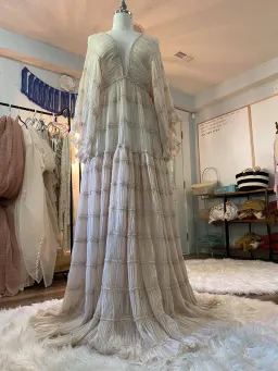 We Are Reclamation Wonderment and Awe Gown Beige One Size Fits Most (Aus 6-16) for rent on The Volte - image 21