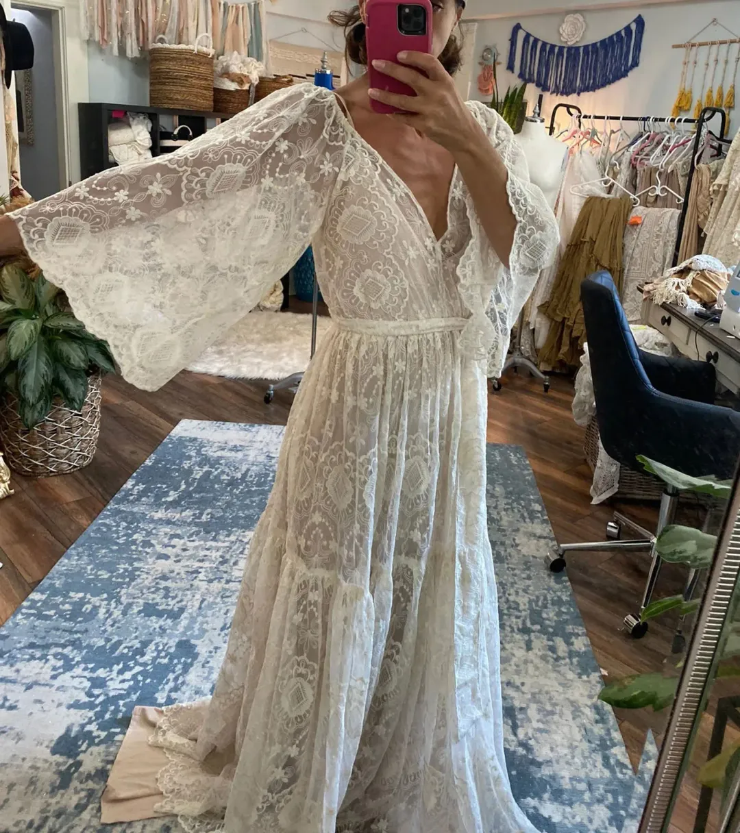 We Are Reclamation Be Love Gown White Size 18 for rent on The Volte - main image