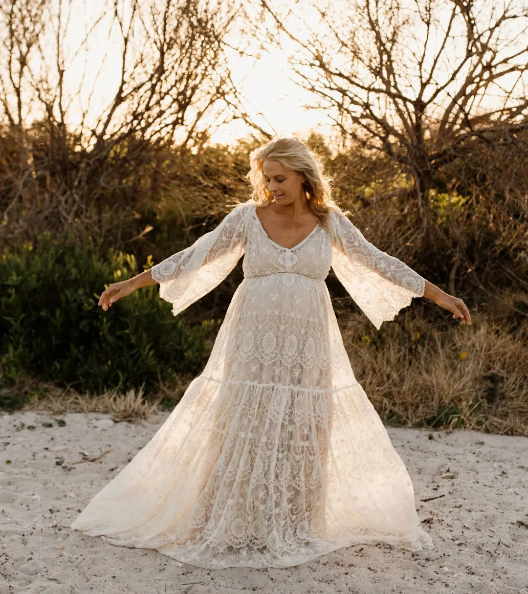 We Are Reclamation Be Love Gown White Size 18 for rent on The Volte - main image