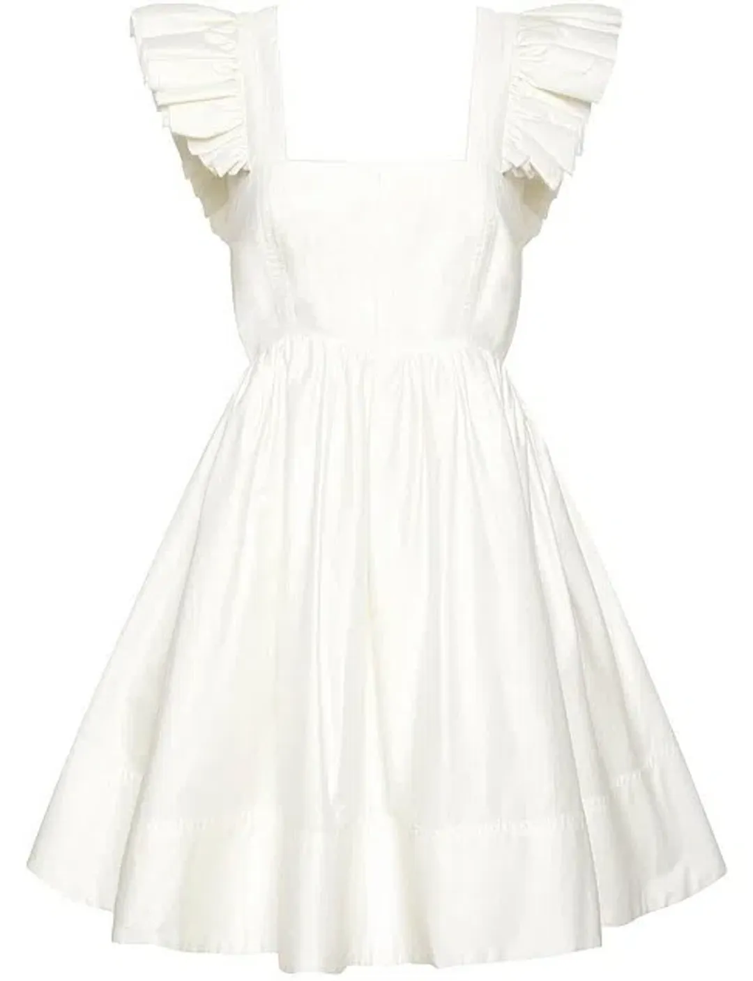 Aje Midsummer Mini Dress White Size 6 for rent on The Volte - main image