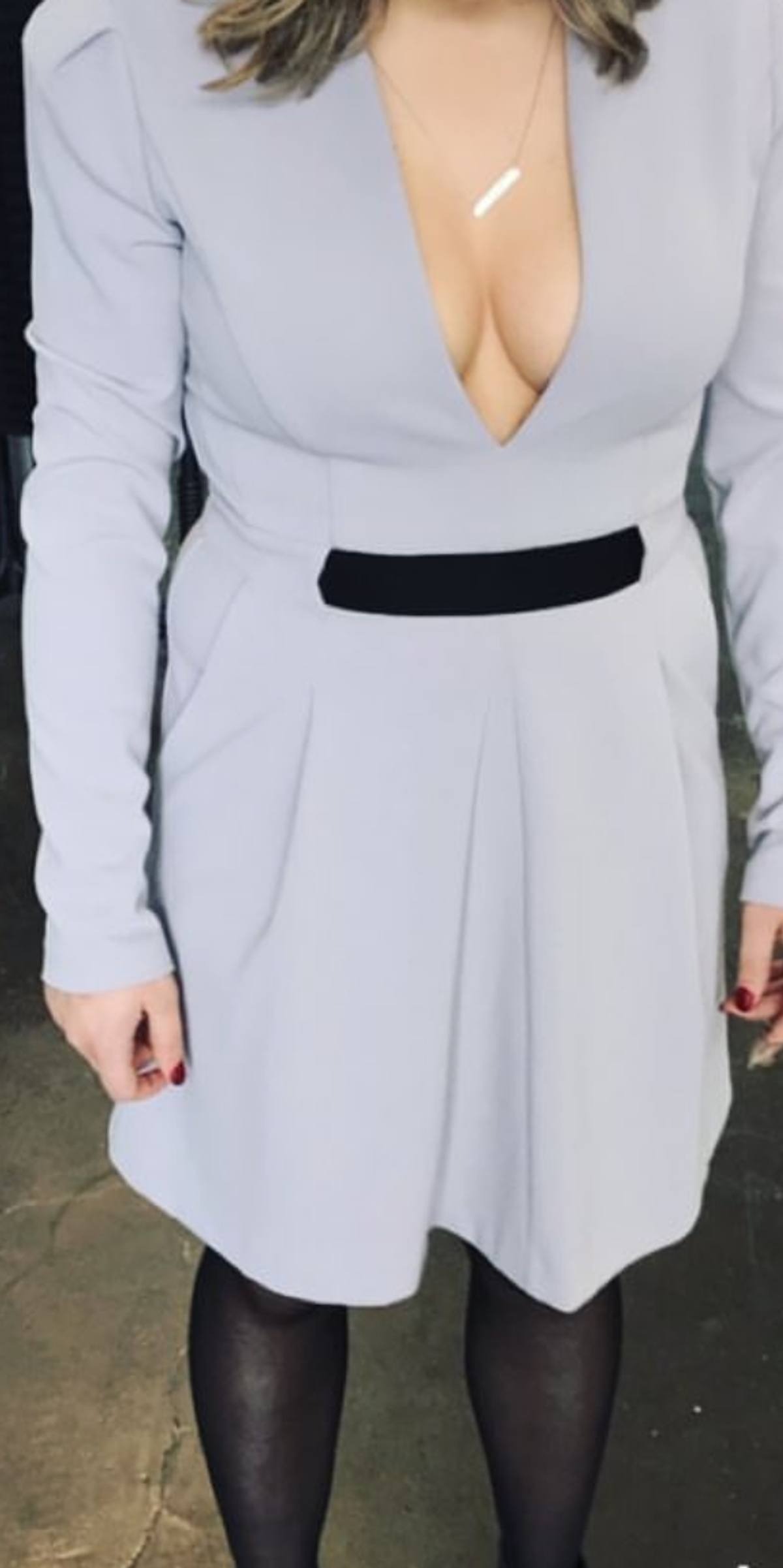 White suede mini dress - Image 1