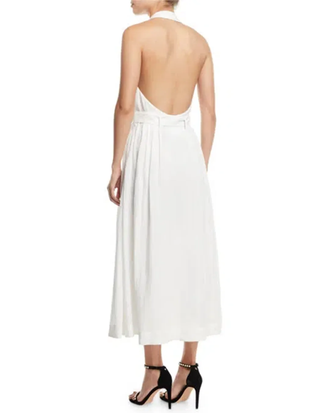 Zimmermann Primrose Halter Dress White Size 12 for rent on The Volte - main image