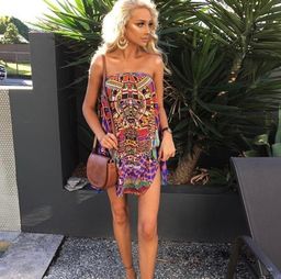 Camilla Rainbow Warrior Strapless Dress size 10 for rent on The Volte - image 4