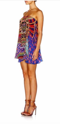 Camilla Rainbow Warrior Strapless Dress size 10 for rent on The Volte - image 3