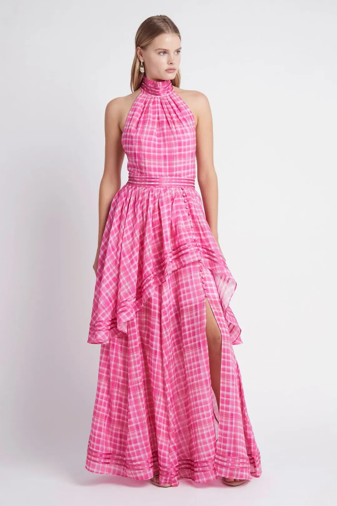 Aje Bungalow Sienna Dress Pink Size 10 for rent on The Volte - main image