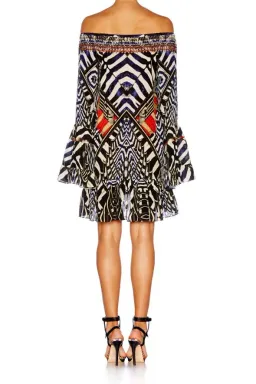 Camilla Louwalan Tales A Line Frill Dress Print Size 8 for rent on The Volte - image 2
