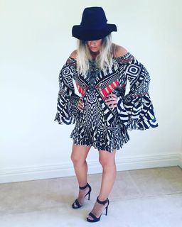 Camilla Louwalan Tales A Line Frill Dress Print Size 8 for rent on The Volte - image 3