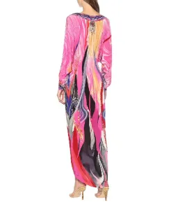 Camilla Long Split Front Twist Dress Multi Size M / AU 12 for rent on The Volte - image 2