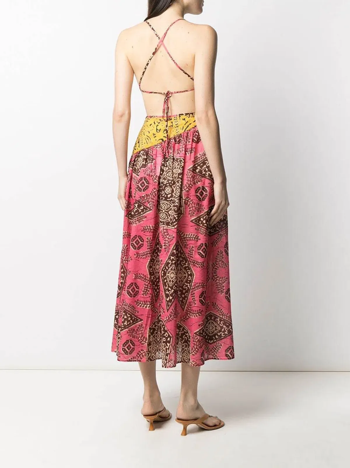 Zimmermann Lulu Asymmetric Dress Print Size 6 - Image 2