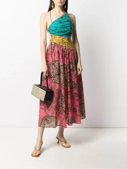 Zimmermann Lulu Asymmetric Dress Print Size 6 for rent on The Volte - image 1
