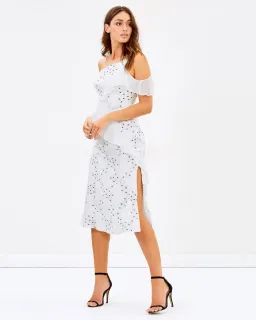 La Maison Talulah Associates Midi Dress White Size XS/ AU 6 for rent on The Volte - image 2