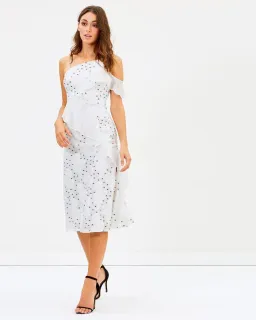 La Maison Talulah Associates Midi Dress White Size XS/ AU 6 for rent on The Volte - image 1