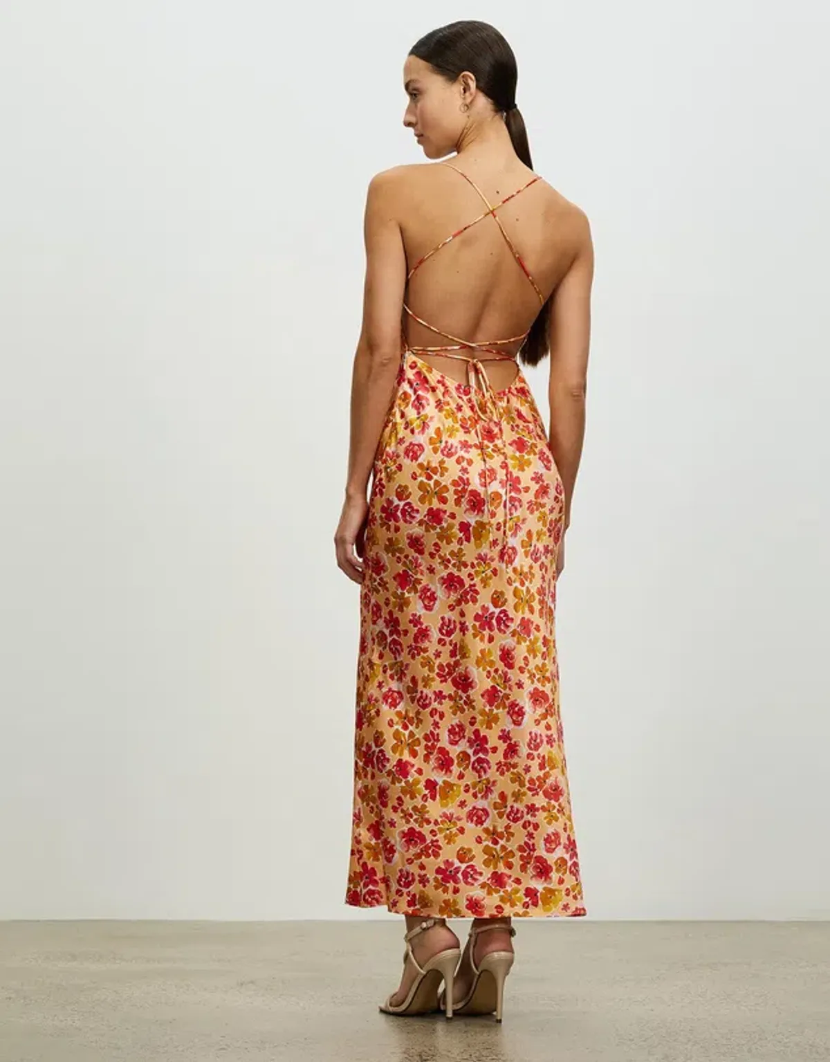 Lover Ophelia Silk Maxi Dress Print Size 8 - Image 2