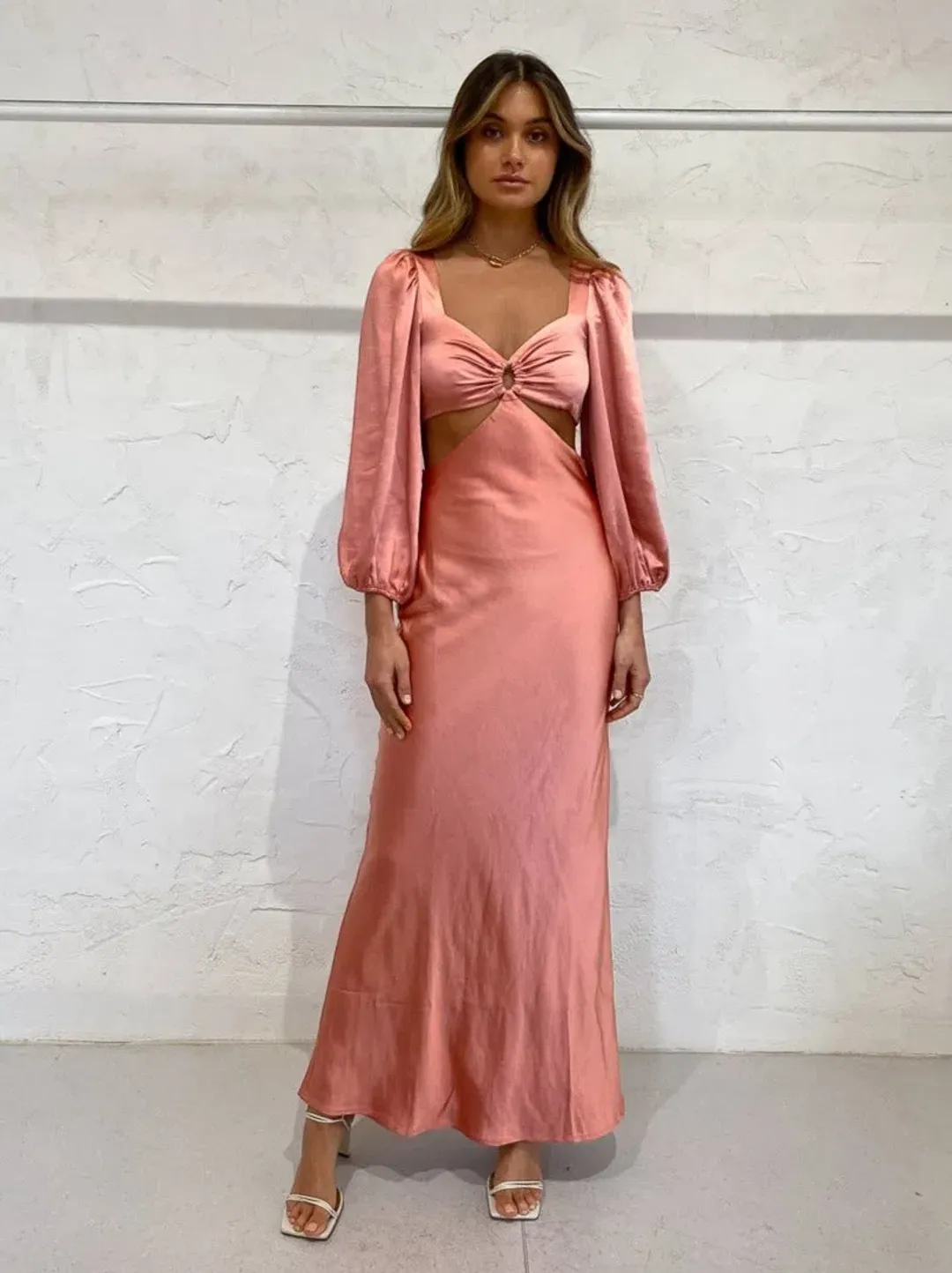 Issy Perfect Stranger Dress Spiced Coral Size 8 for rent on The Volte - main image