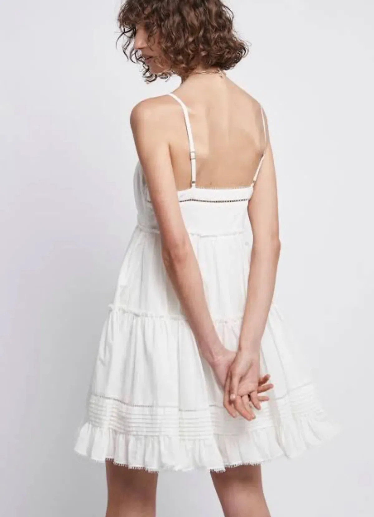 Aje Aria White Mini Dress White Size 12 - Image 3