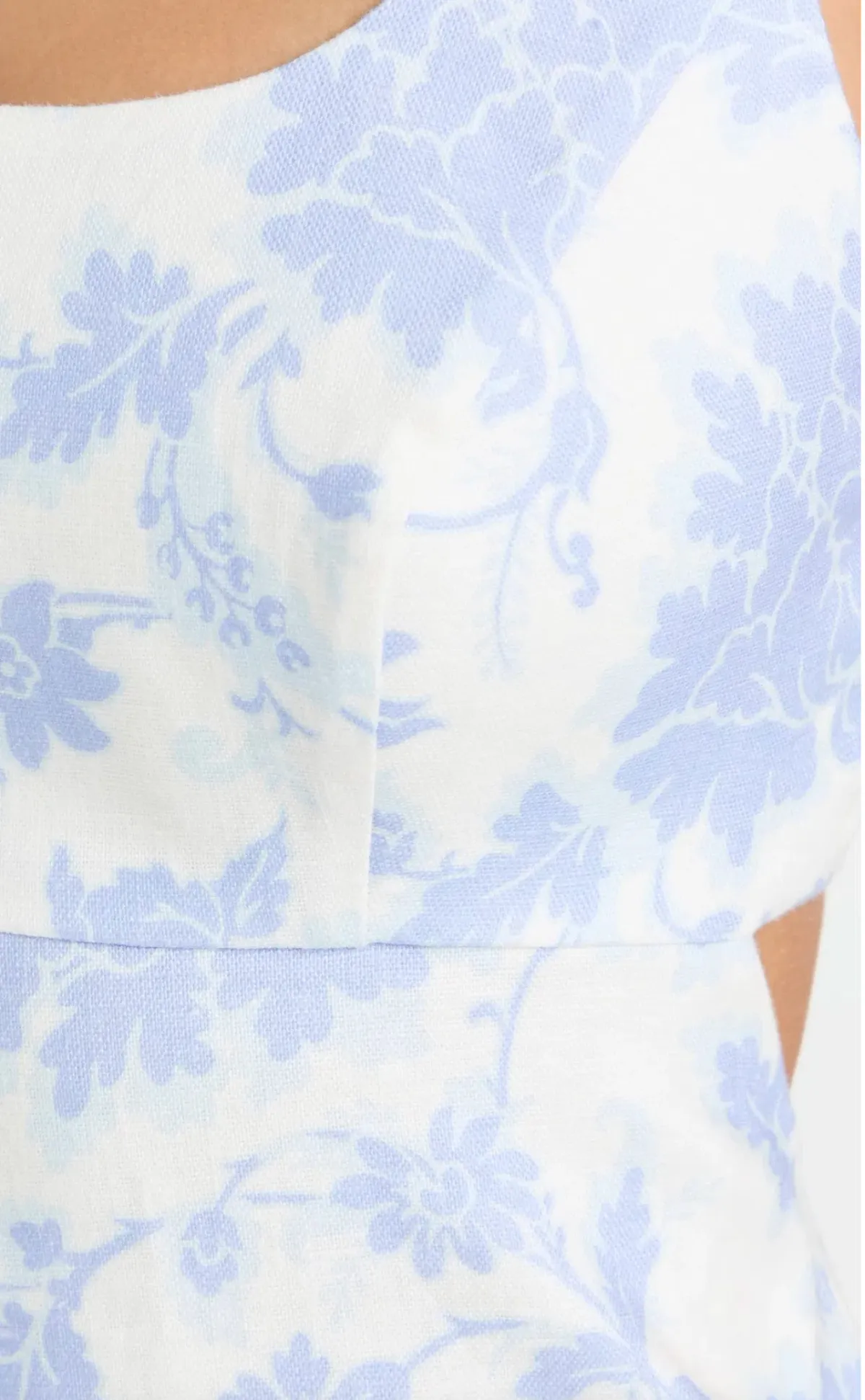Zimmermann Postcard Open-back Floral-print Linen Midi Dress Blue Size 2/ AU 12 - Image 4