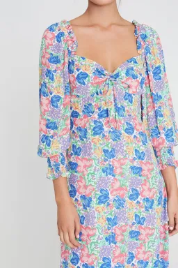 Faithfull the Brand The Mathilde Midi Dress Jemima Floral Size 14 for rent on The Volte - image 2