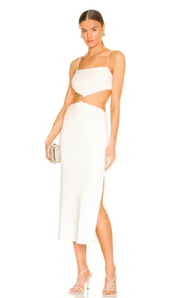 Bec and Bridge Alba Cut Out Midi Dress White Size 8 for rent on The Volte - image 3