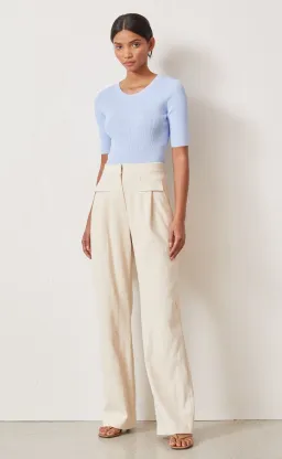 Bec & Bridge Astrid Knit Tee and Anika Pants Set Blue Size 10 for rent on The Volte - image 1