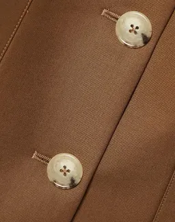 Anna Quan Portia Single Breasted Tailored Dress Brown Size 10 for rent on The Volte - image 5